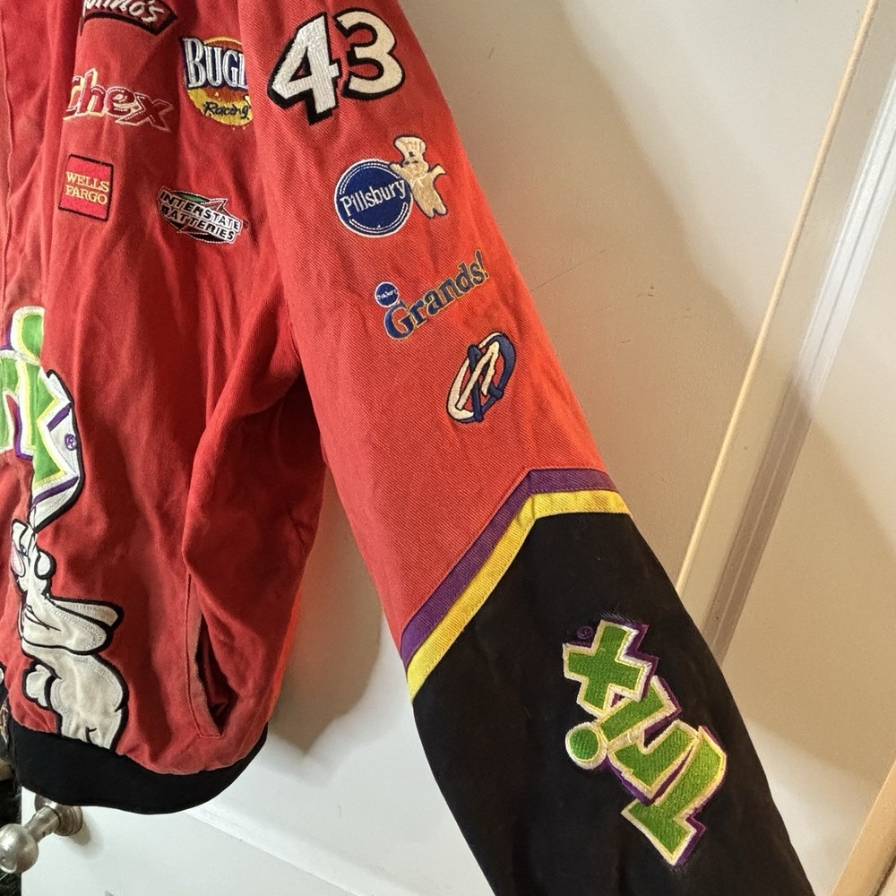 Vintage Trix Nascar Jacket Mens 3XL   JH Design Bobby LaBonte Racing Rare - Picture 6 of 12